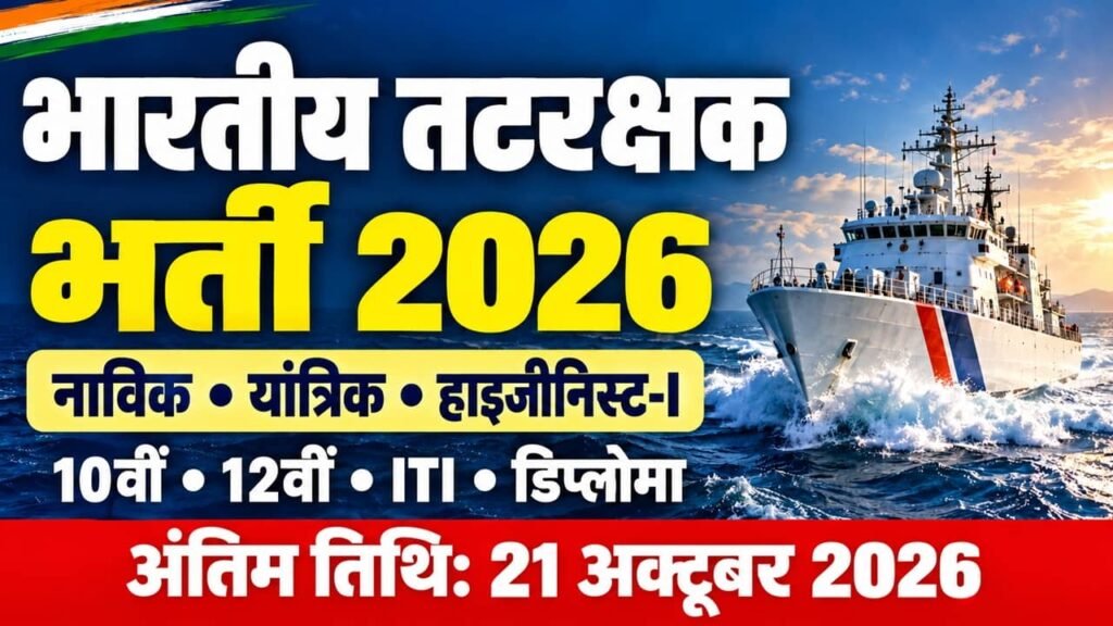 Indian Coast Guard Recruitment 2026