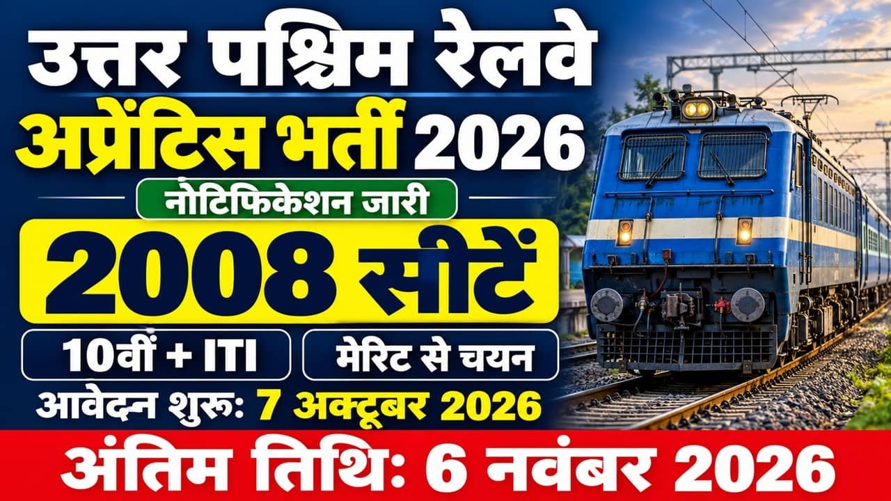 RRC NWR Apprentice Recruitment 2026